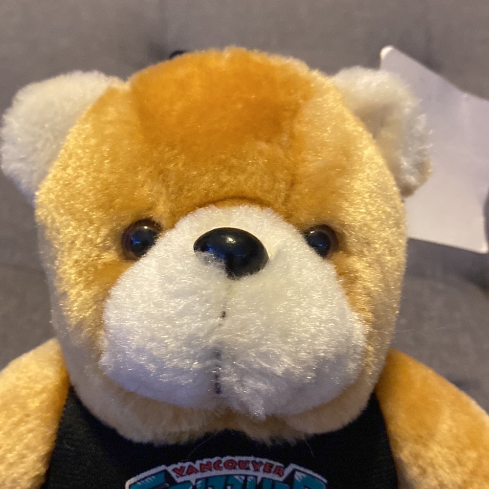 Vintage Vancouver Grizzlies NBA Stuffed Teddy Bear Plush Toy *New with Tags* 90s - Picture 8 of 12